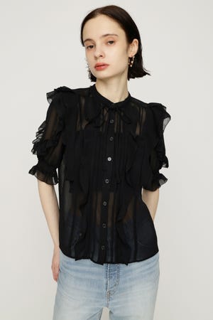 FRONT FRILL ブラウス