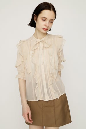 FRONT FRILL ブラウス
