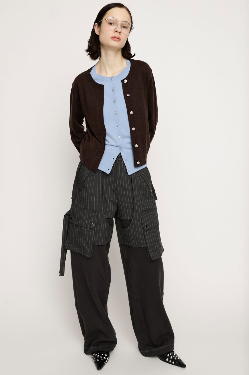 KNIT DOCKING CARGO パンツ M/GRY 1