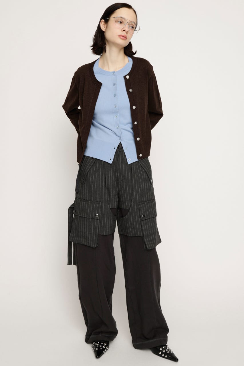 KNIT DOCKING CARGO パンツ M/GRY 1