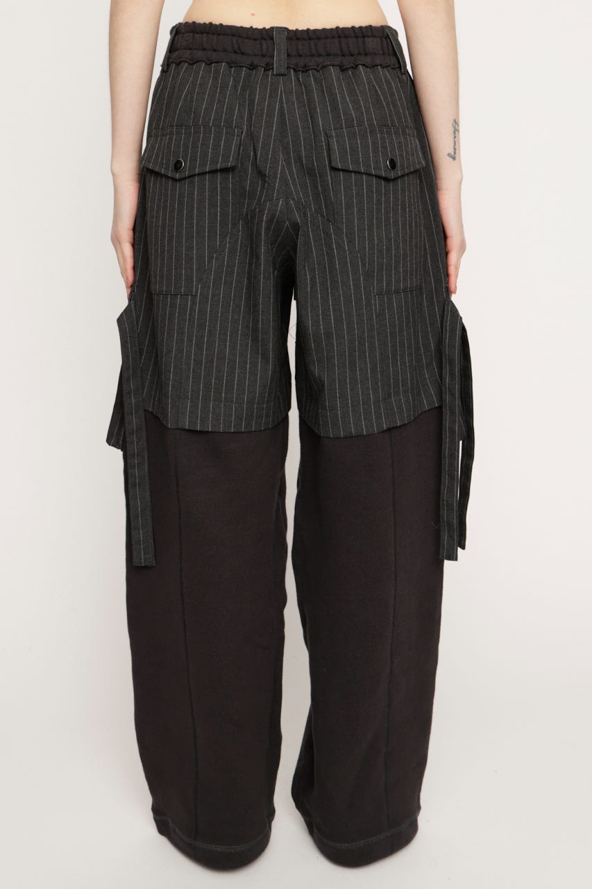 KNIT DOCKING CARGO パンツ M/GRY 1