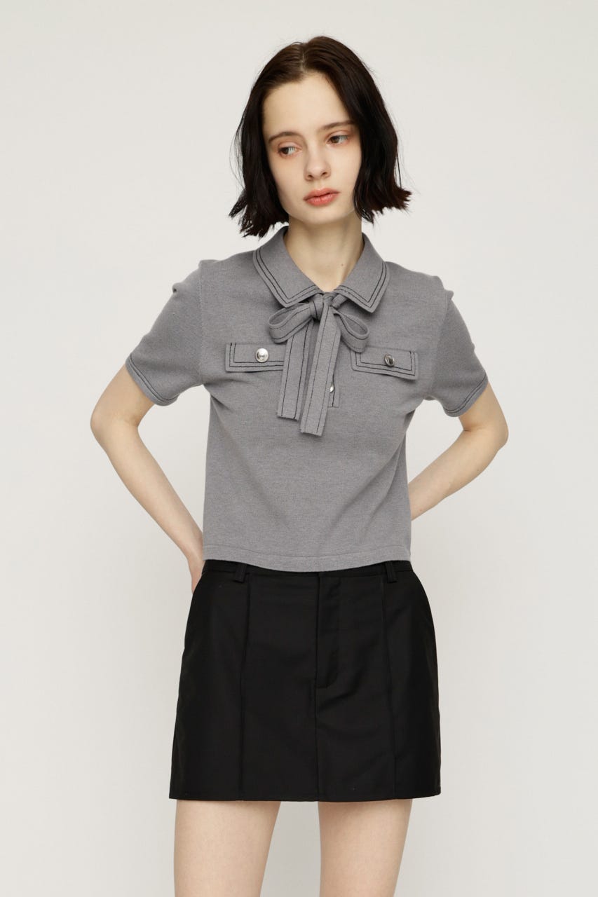 SKIRT LIKE ショートパンツ BLK 1