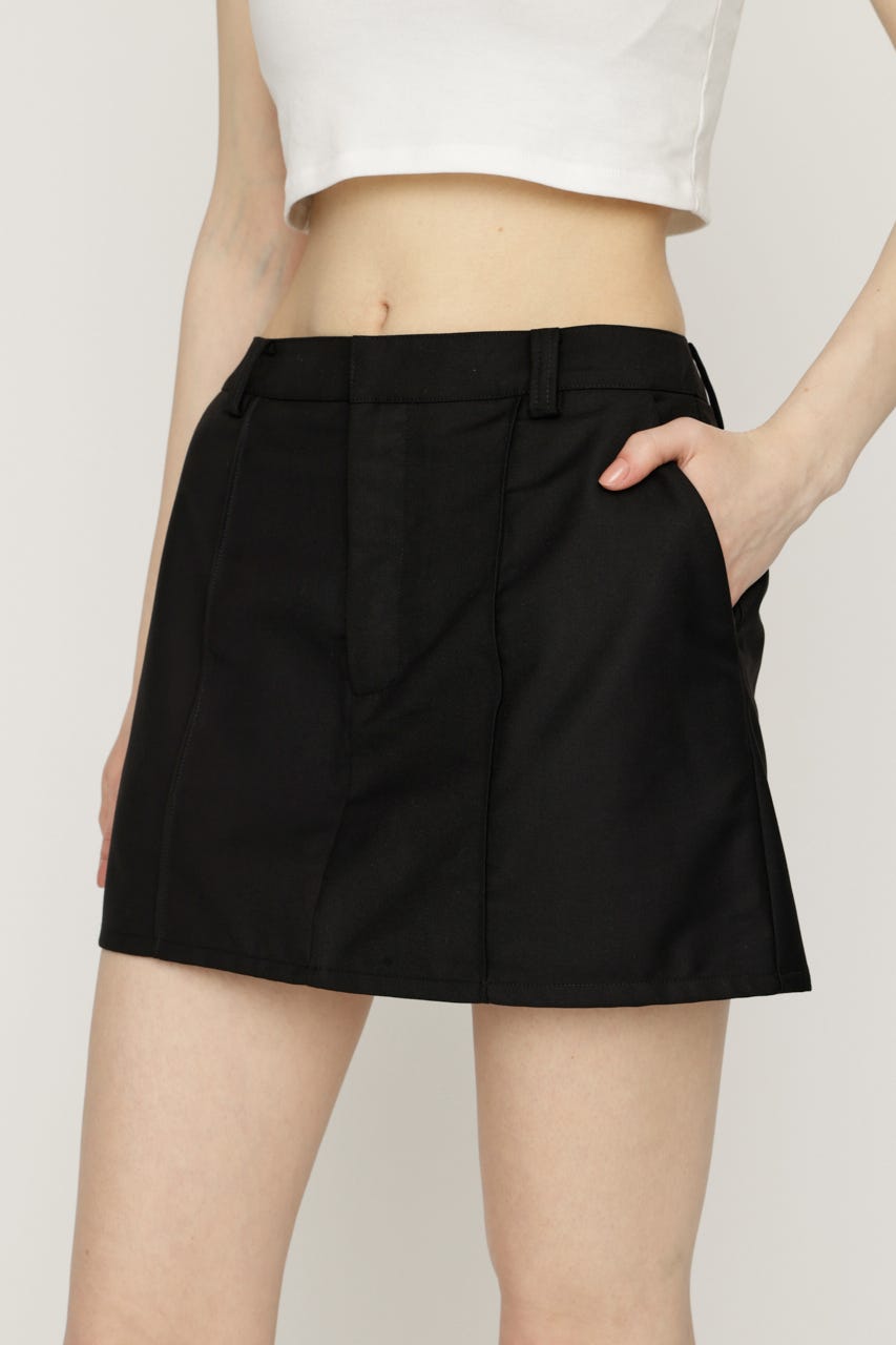 SKIRT LIKE ショートパンツ BLK 1