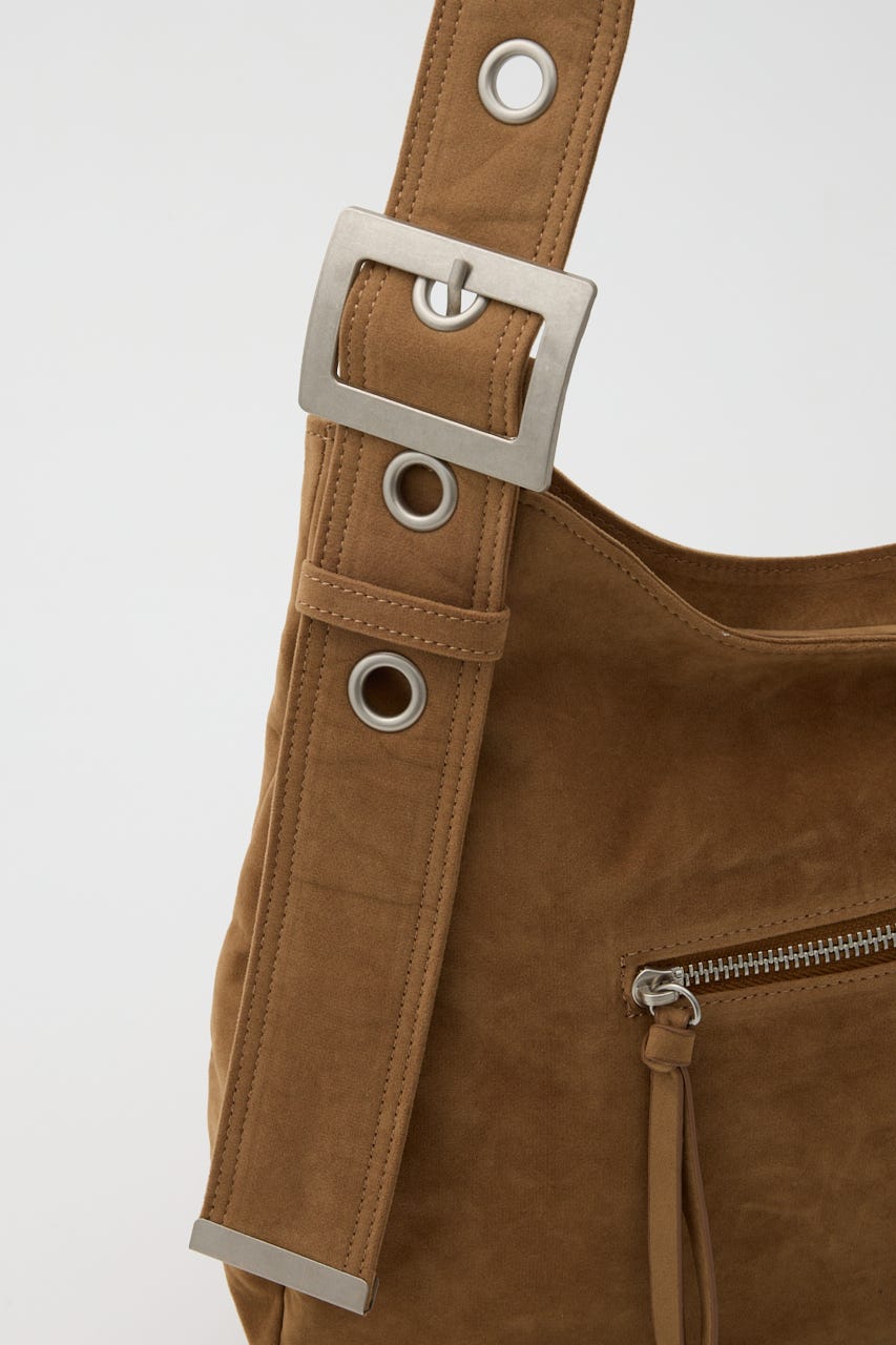 【LIMITED ITEM】EYELET DETAIL SHOULDER バッグ BEG FREE