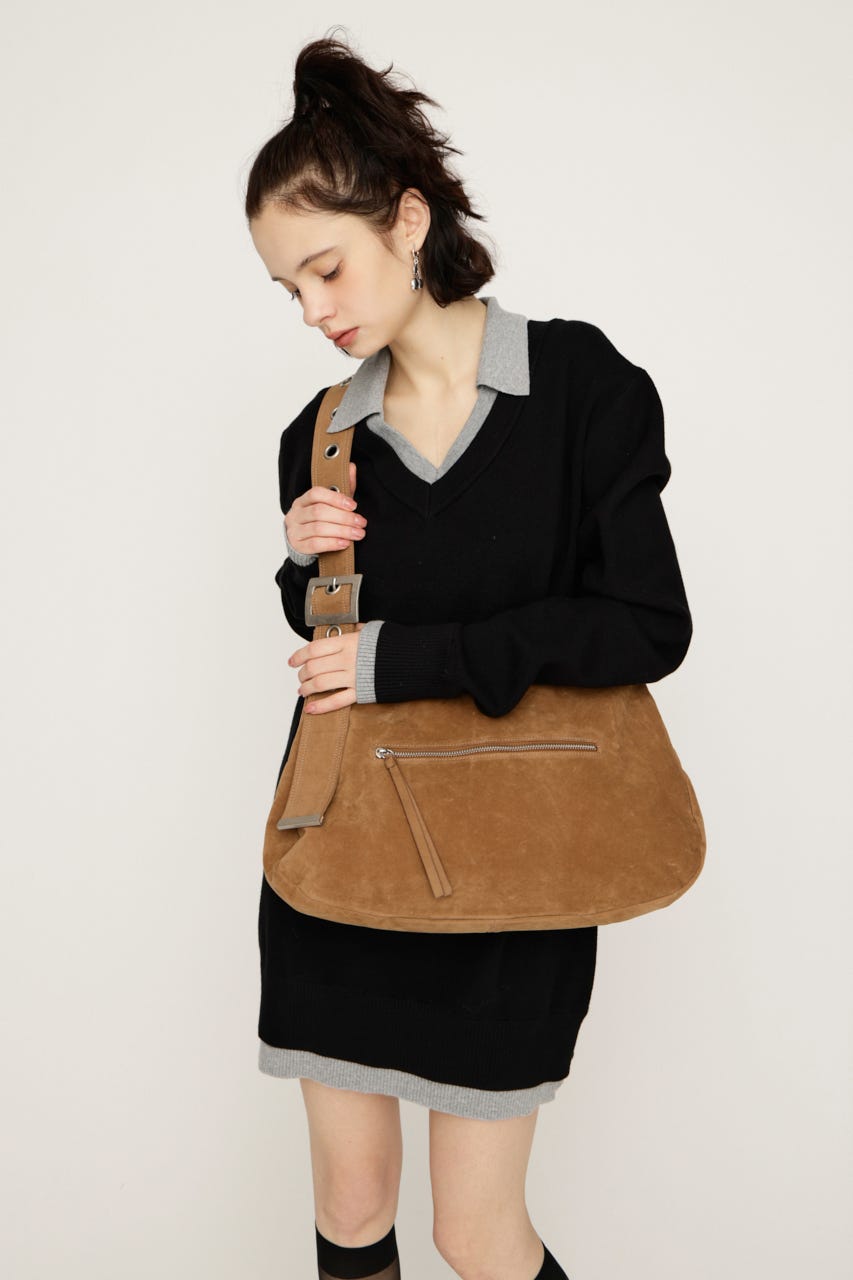 【LIMITED ITEM】EYELET DETAIL SHOULDER バッグ BEG FREE