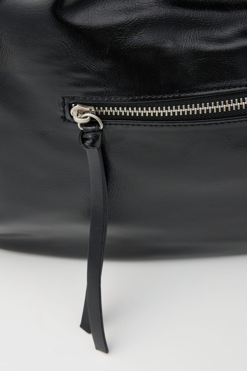 【LIMITED ITEM】EYELET DETAIL SHOULDER バッグ BLK FREE