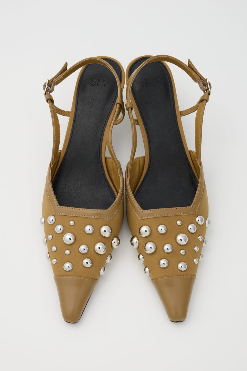 RANDOM STUDS ミュール BEG S