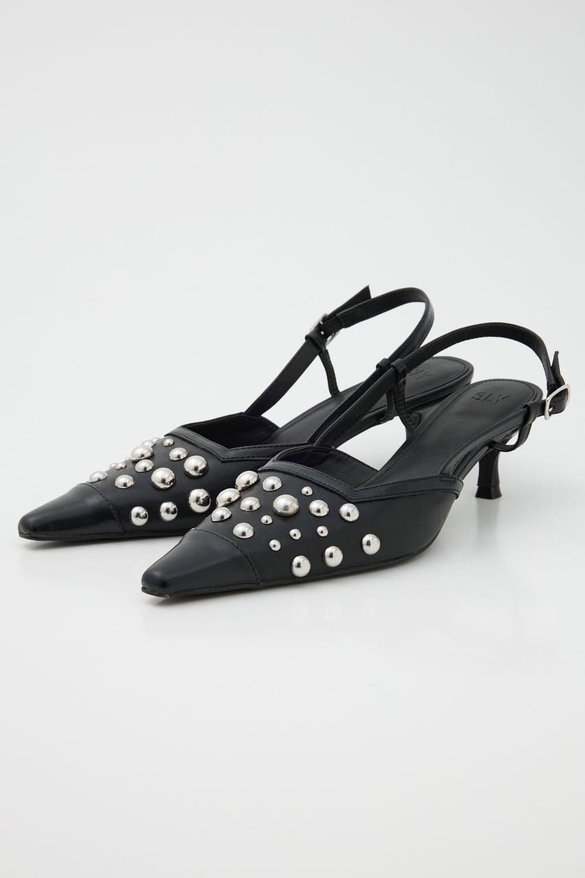 RANDOM STUDS ミュール BLK L