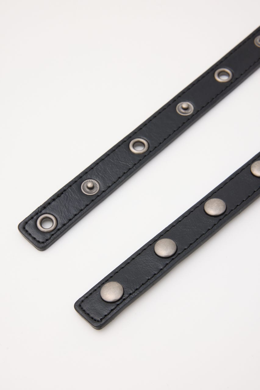STUDS BELT SET BLK FREE