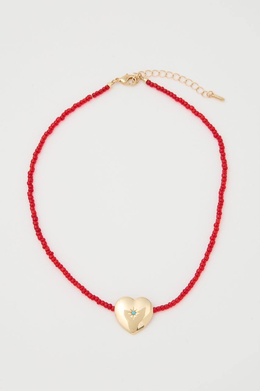 HEART MOTIF チョーカー RED FREE
