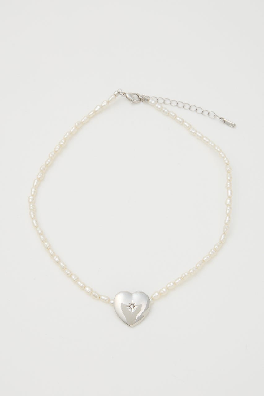 HEART MOTIF チョーカー WHT FREE