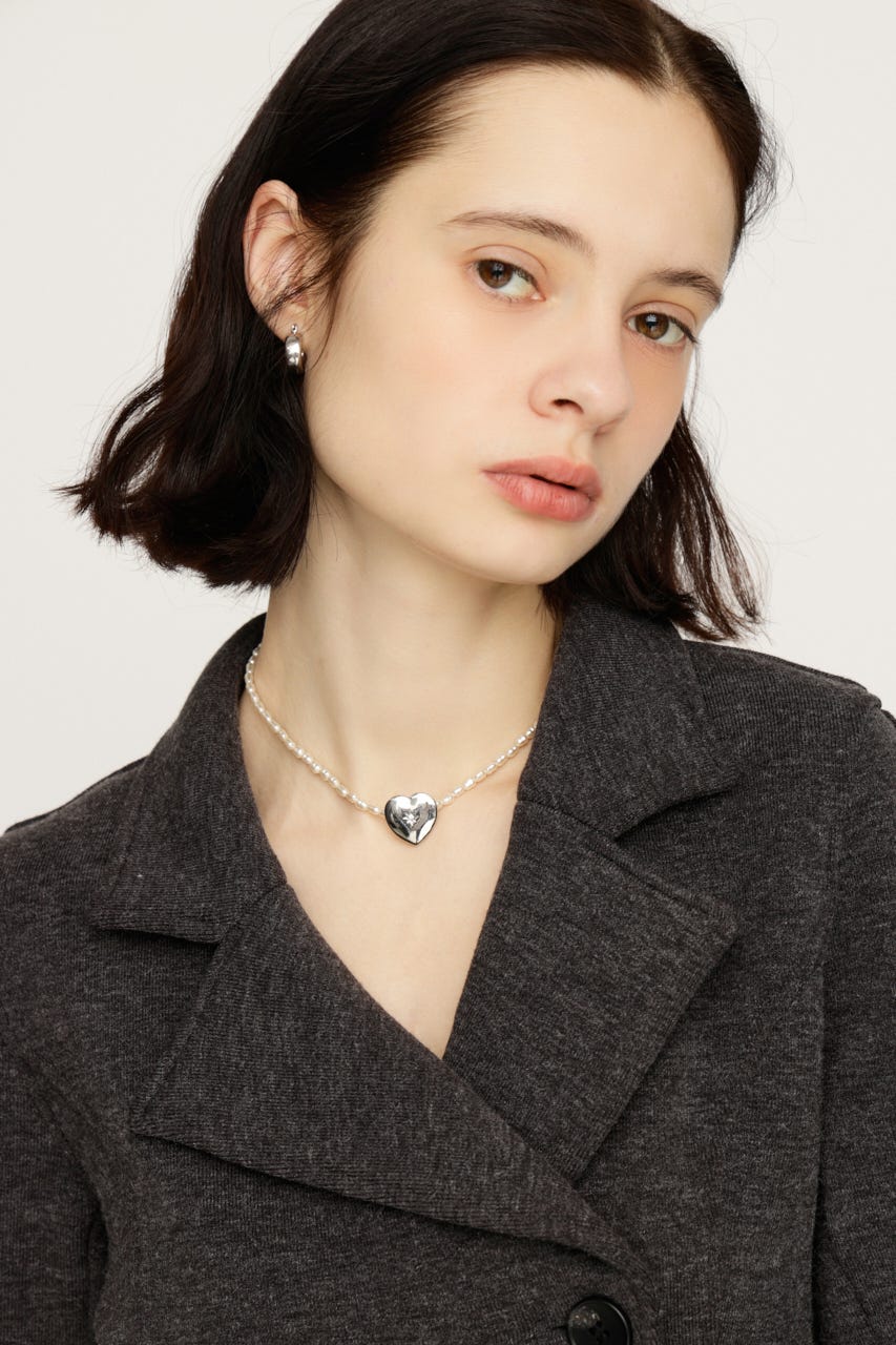 HEART MOTIF チョーカー WHT FREE