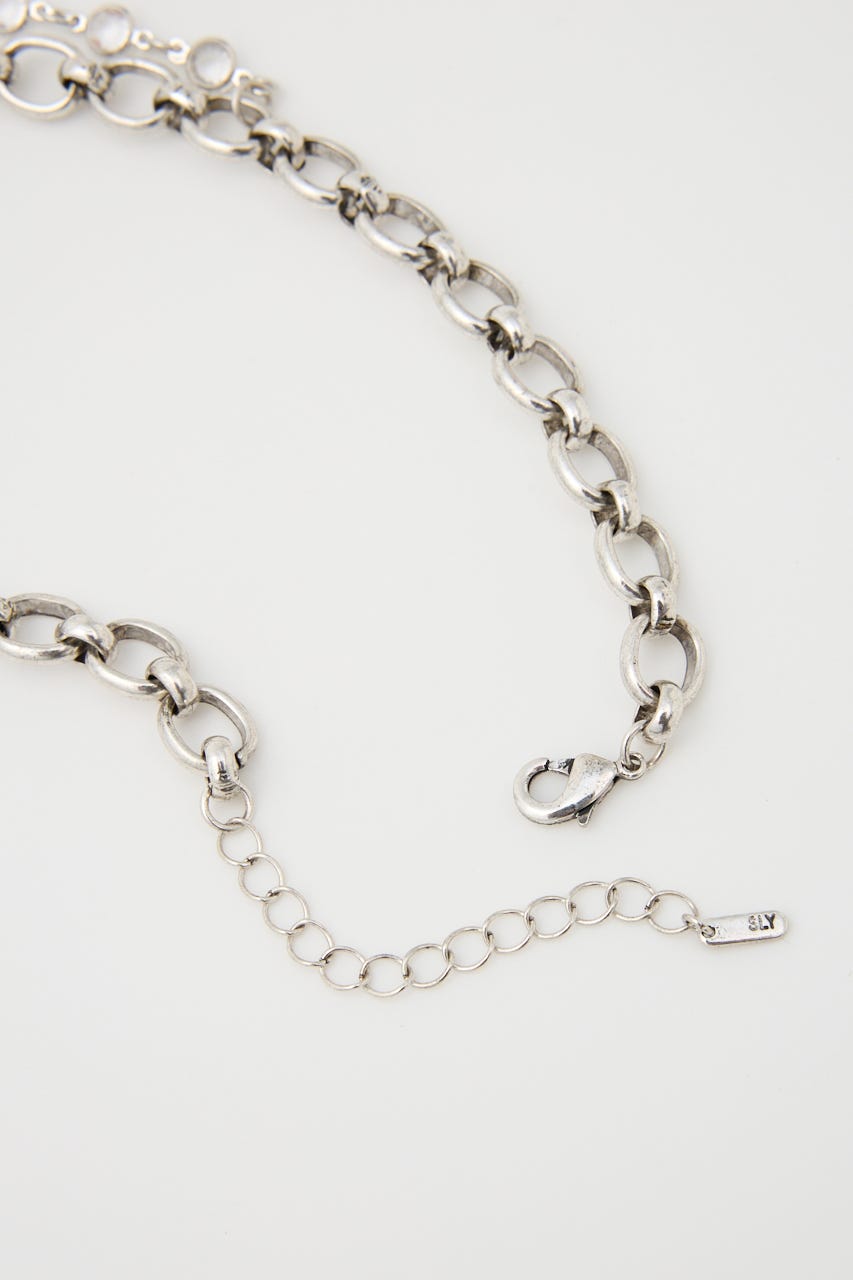 CLOCK MOTIF ネックレス SLV FREE