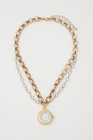 CLOCK MOTIF ネックレス