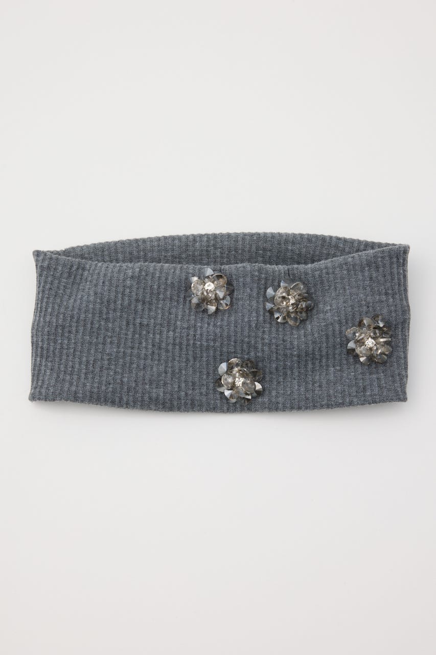 FLOWER SPARKLY HAIR BAND T.GRY FREE