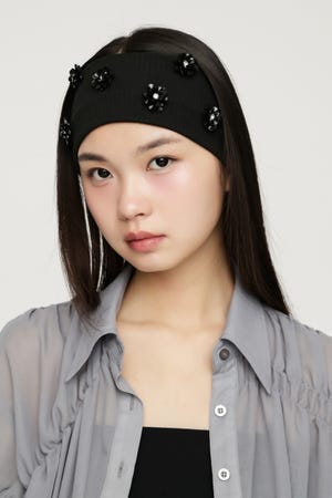 FLOWER SPARKLY HAIR BAND