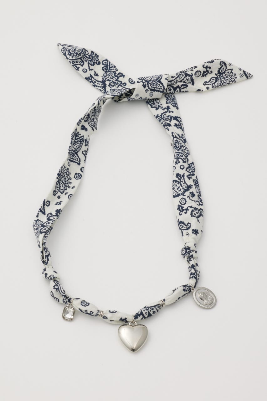 SCARF CHARM ネックレス SLV FREE