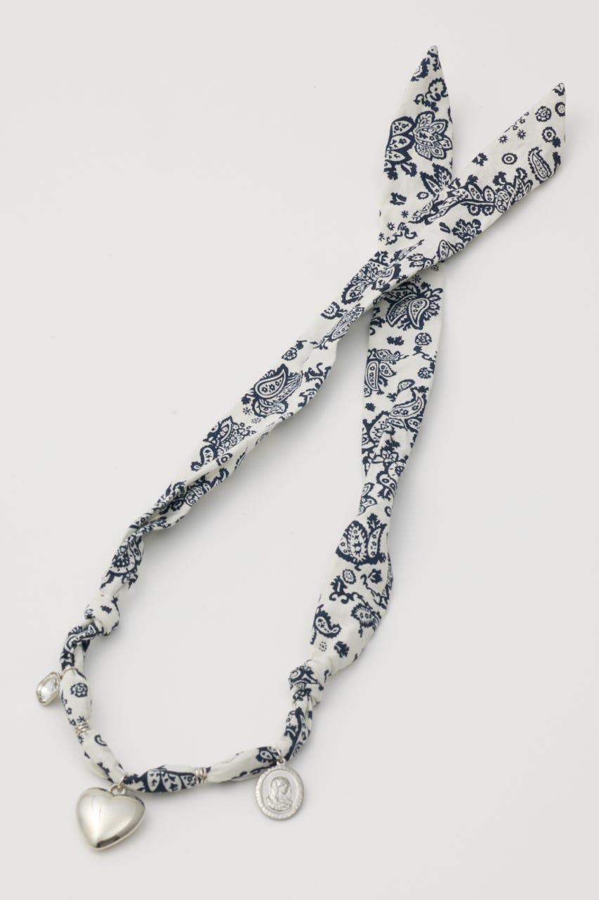 SCARF CHARM ネックレス SLV FREE