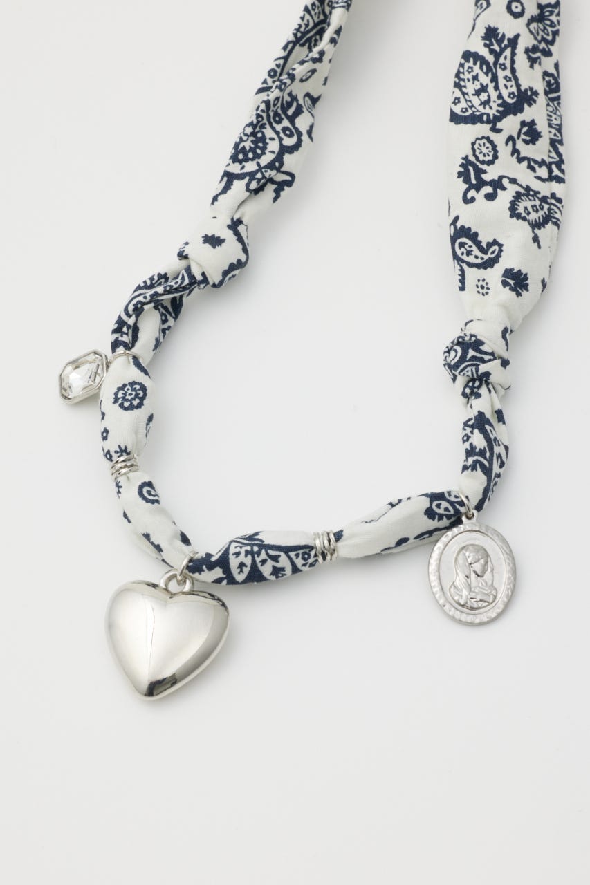 SCARF CHARM ネックレス SLV FREE