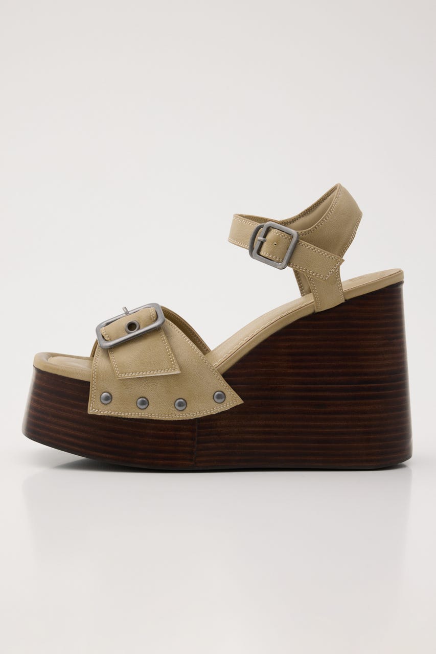 CHUNKY SOLE STUDS サンダル BEG S