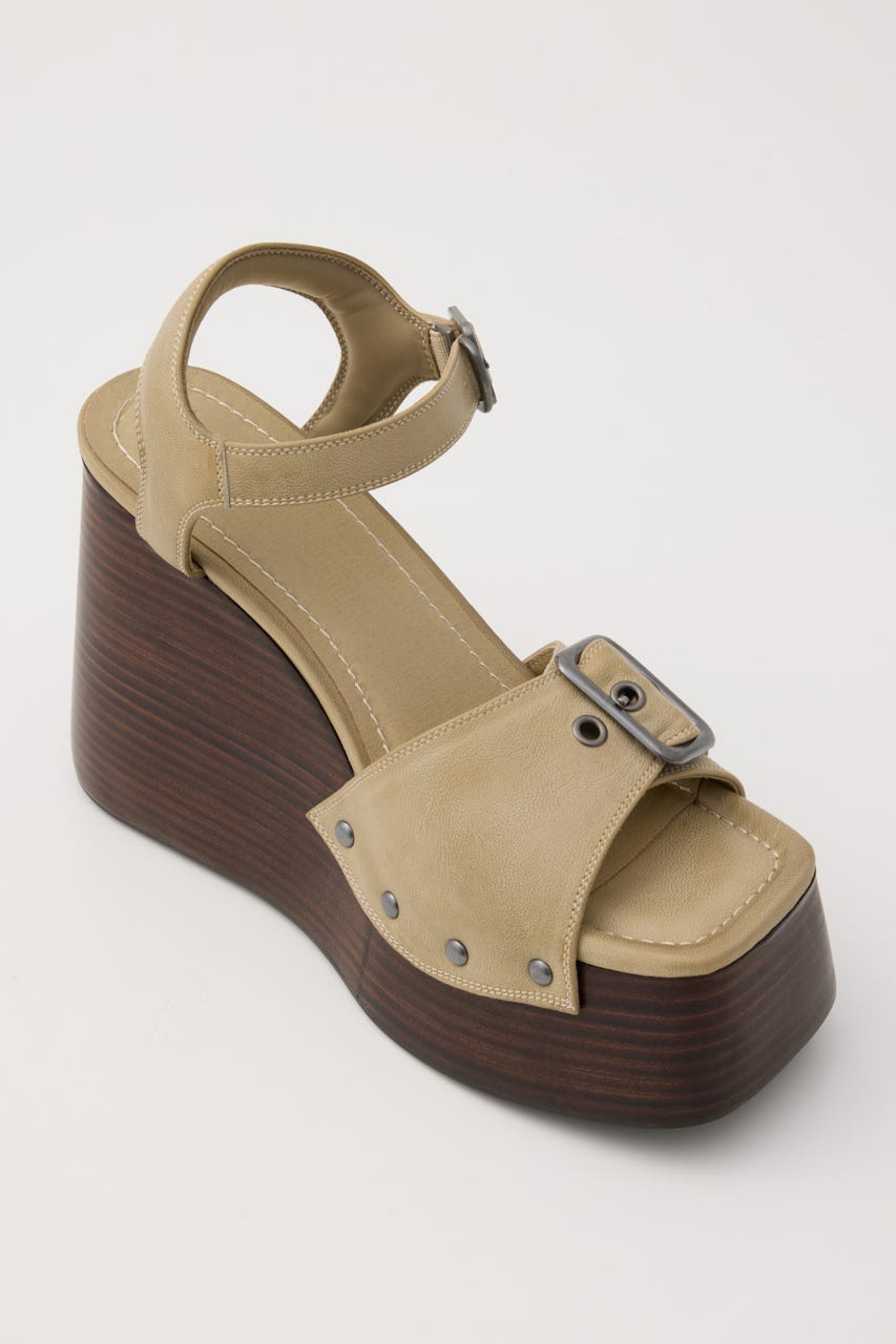 CHUNKY SOLE STUDS サンダル BEG S