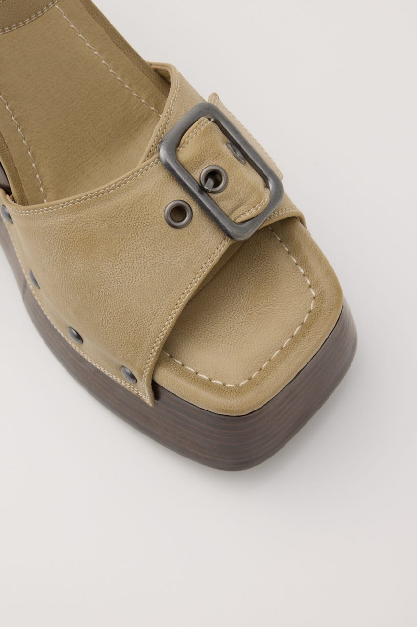 CHUNKY SOLE STUDS サンダル BEG S