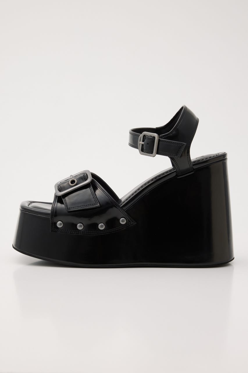 CHUNKY SOLE STUDS サンダル BLK S