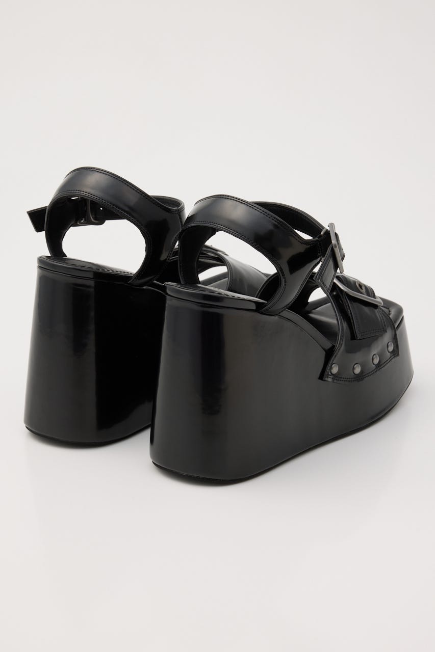 CHUNKY SOLE STUDS サンダル BLK S