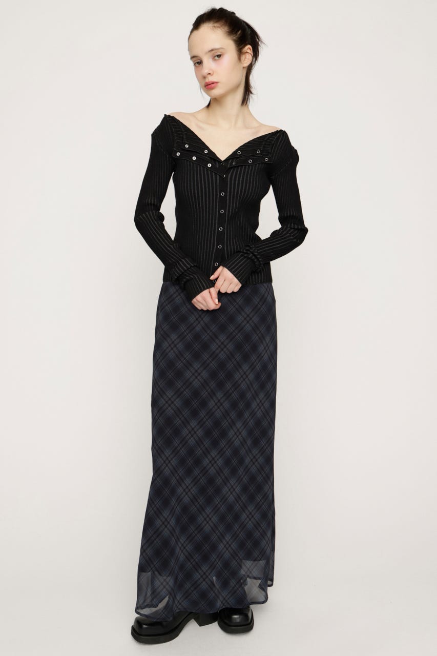 FRONT BUTTON MANYWAY トップス BLK FREE