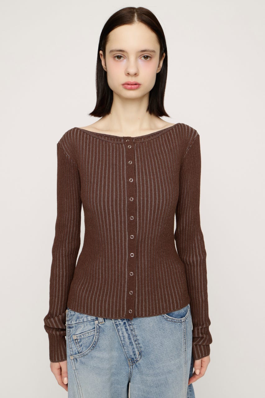 FRONT BUTTON MANYWAY トップス BRN FREE