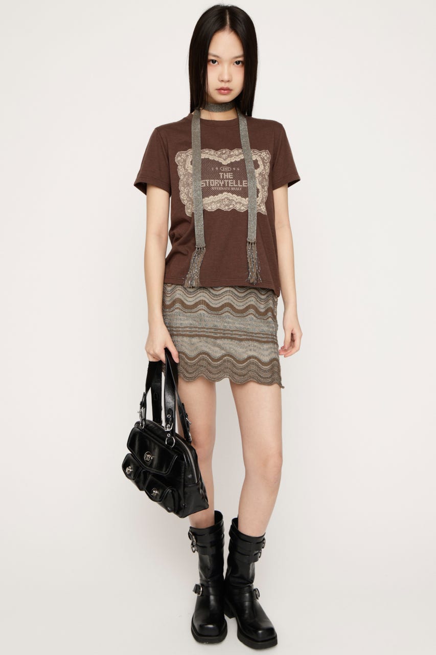 KNIT FRILL CAMI トップス KHA FREE