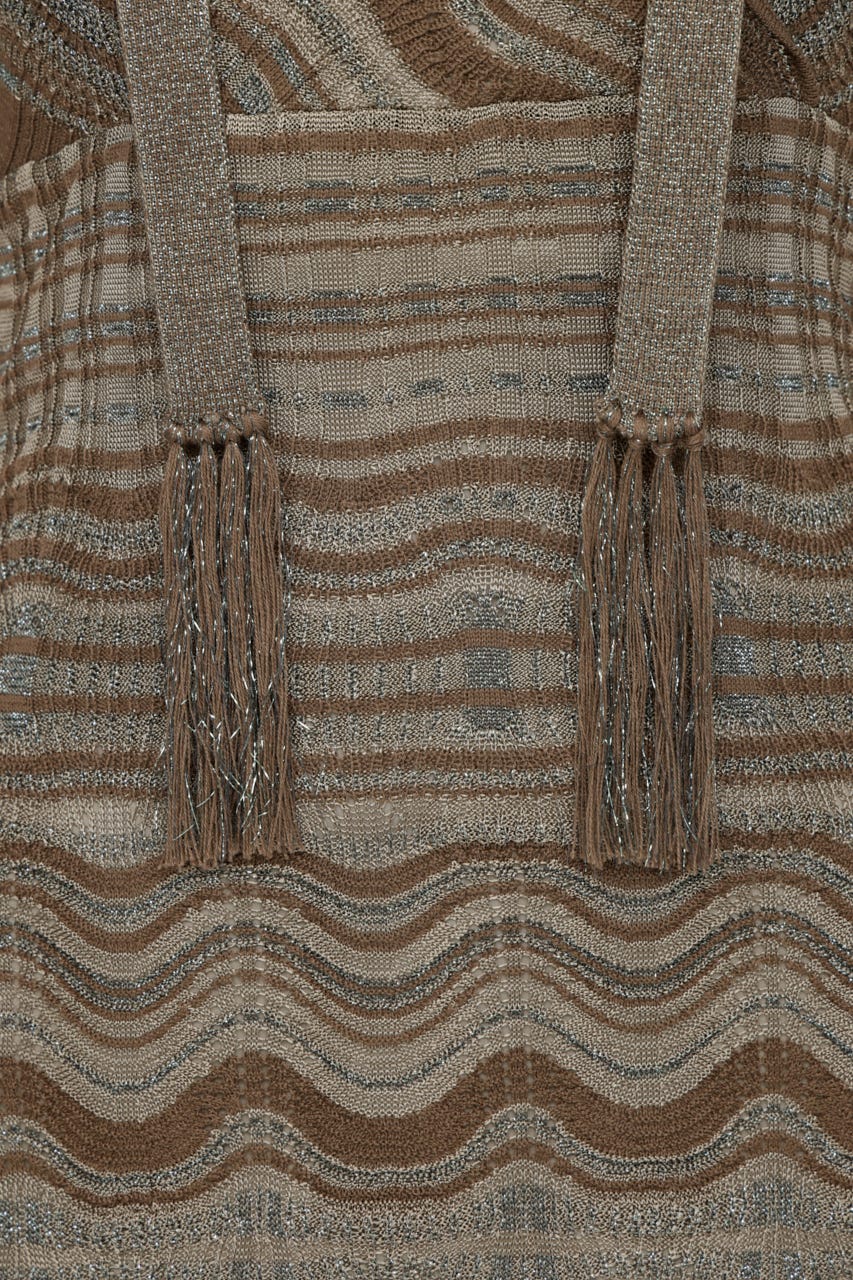 KNIT FRILL CAMI トップス KHA FREE