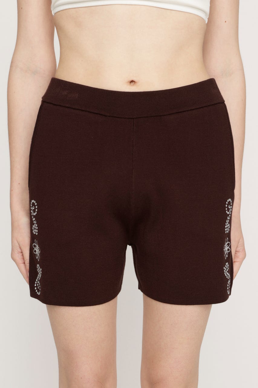 WESTERN STUDS KNIT ショートパンツ BRN FREE