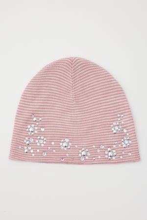 SPARKLE STUDS KNIT BEANIE