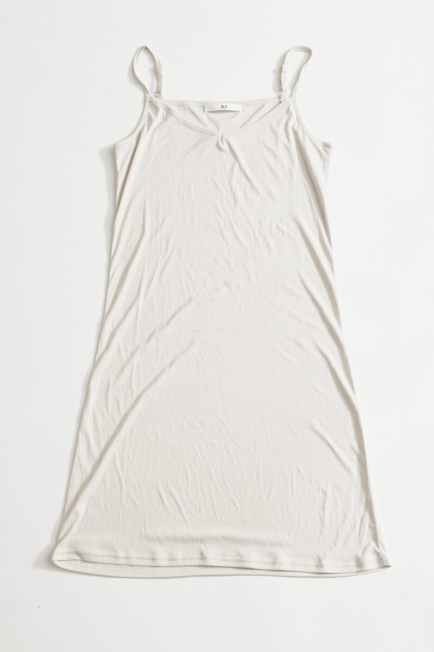 LACE KNITTING CAMI ロングワンピース IVOY FREE
