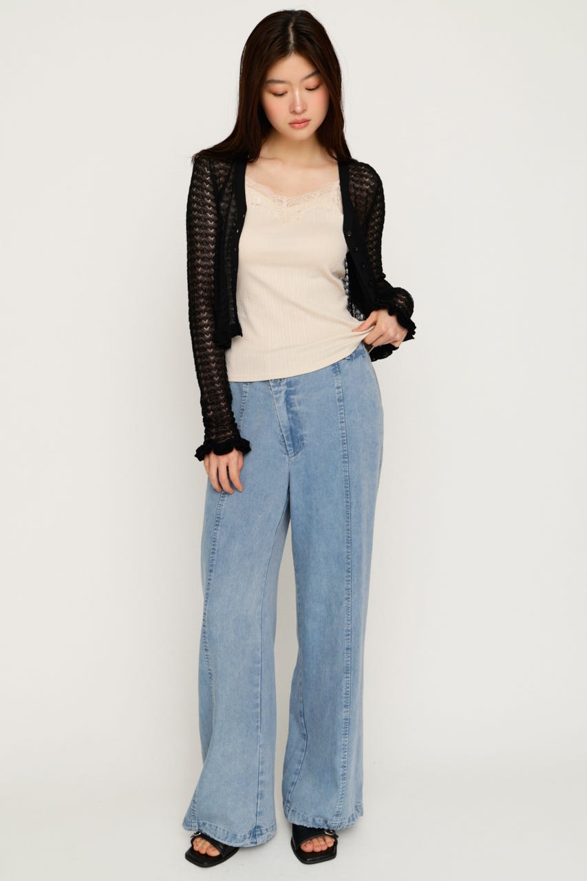 LACE TRIM CUP IN キャミソール IVOY FREE