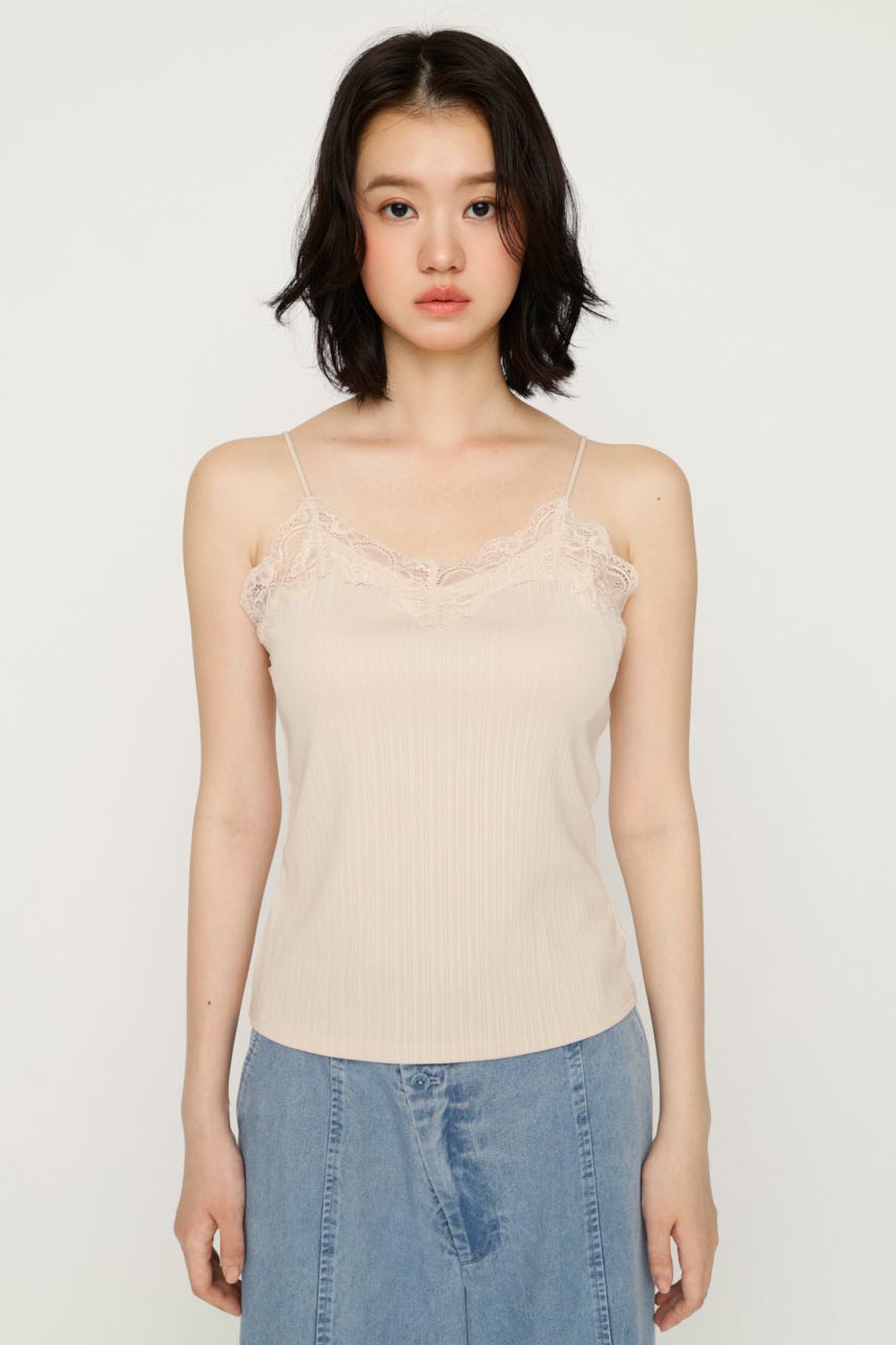 LACE TRIM CUP IN キャミソール IVOY FREE