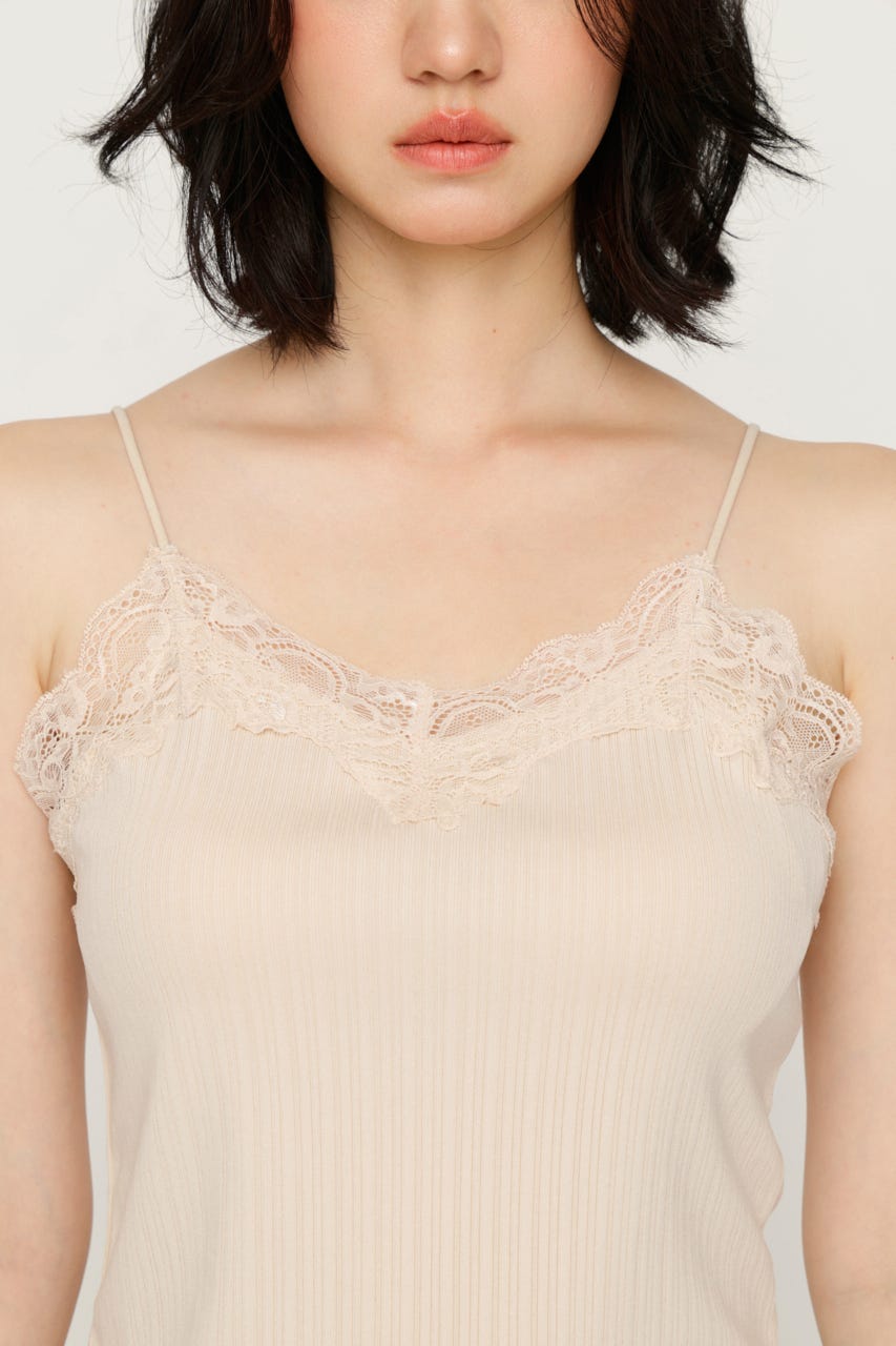 LACE TRIM CUP IN キャミソール IVOY FREE