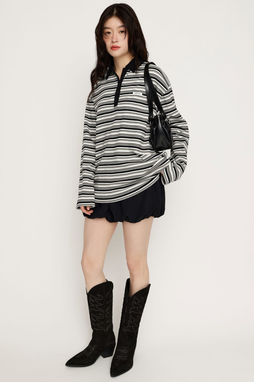 MICHIXSLY POLO シャツ BLK 1