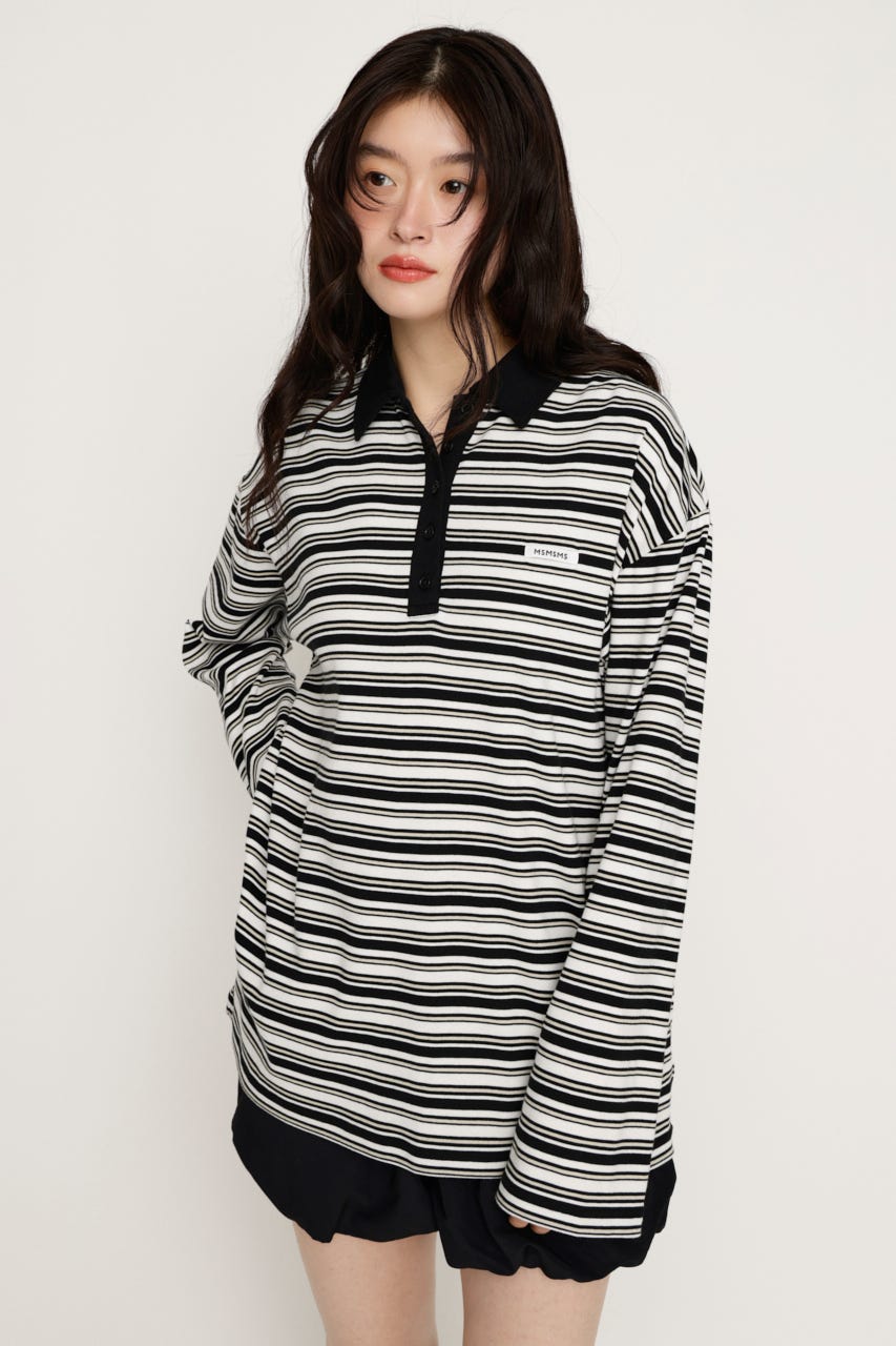 MICHIXSLY POLO シャツ BLK 1