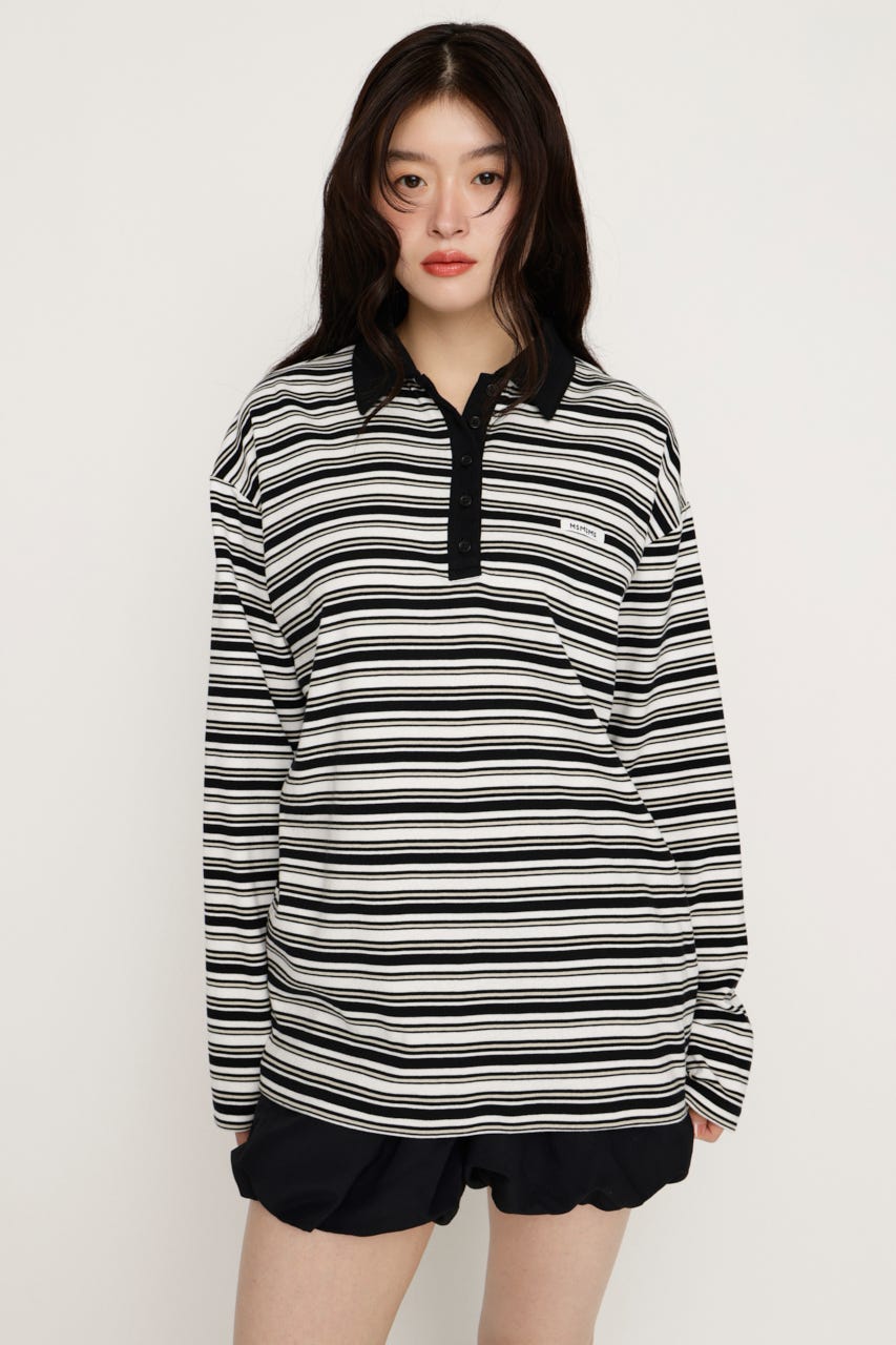 MICHIXSLY POLO シャツ BLK 1