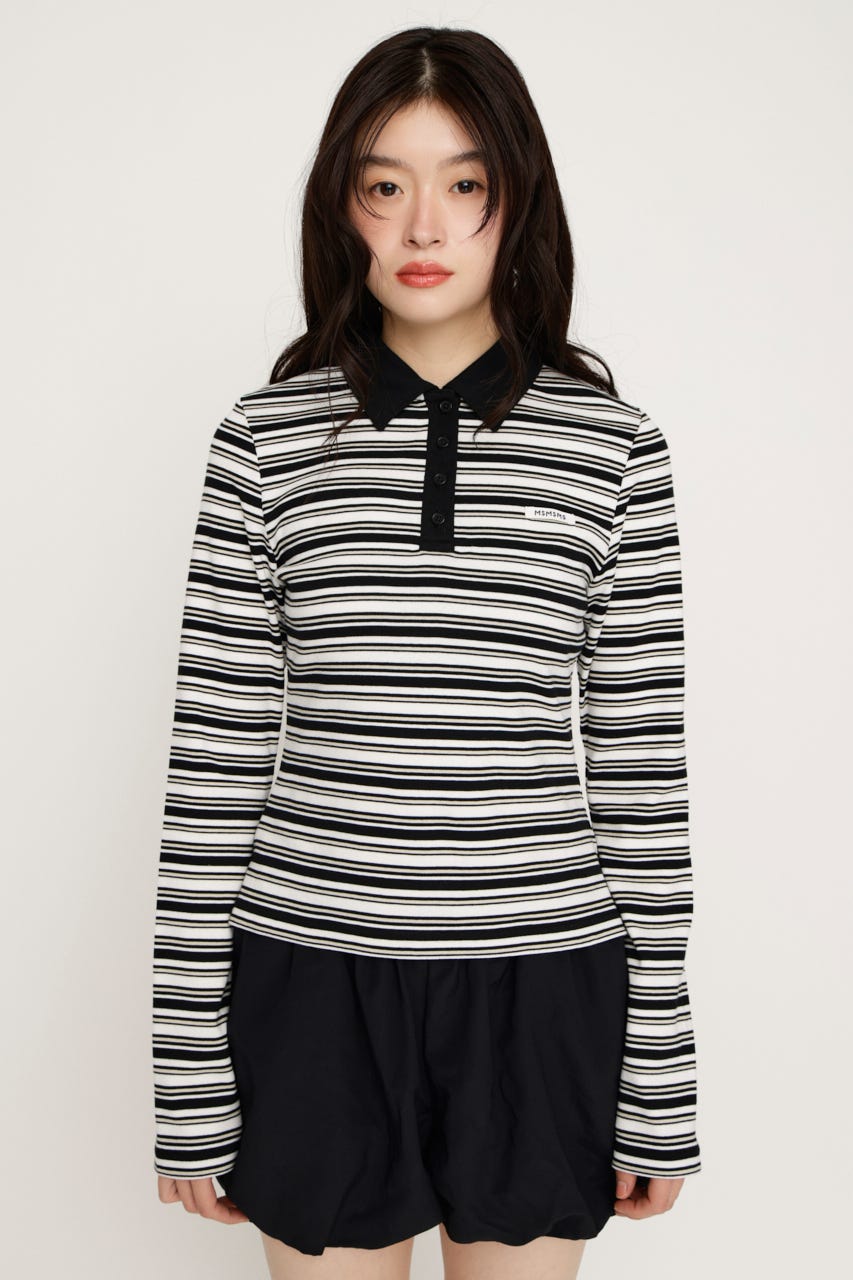 MICHIXSLY POLO シャツ BLK 1