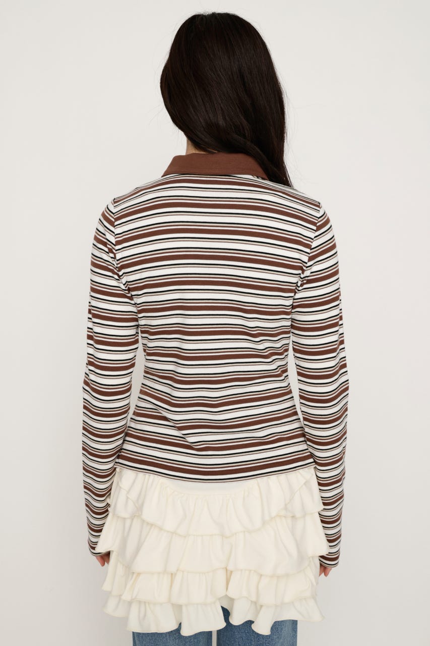 MICHIXSLY POLO シャツ BRN 2