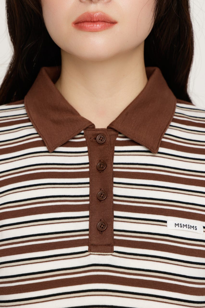 MICHIXSLY POLO シャツ BRN 2
