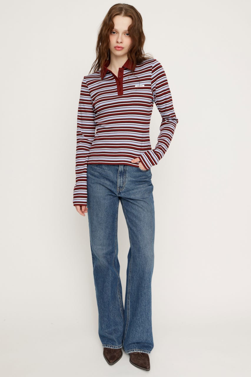 MICHIXSLY POLO シャツ D/RED 2