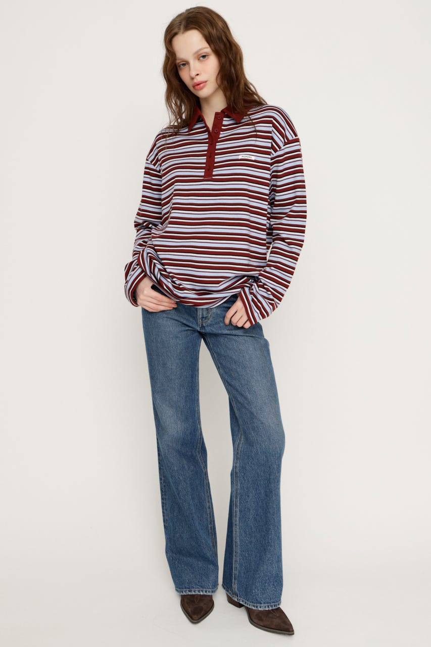 MICHIXSLY POLO シャツ D/RED 2