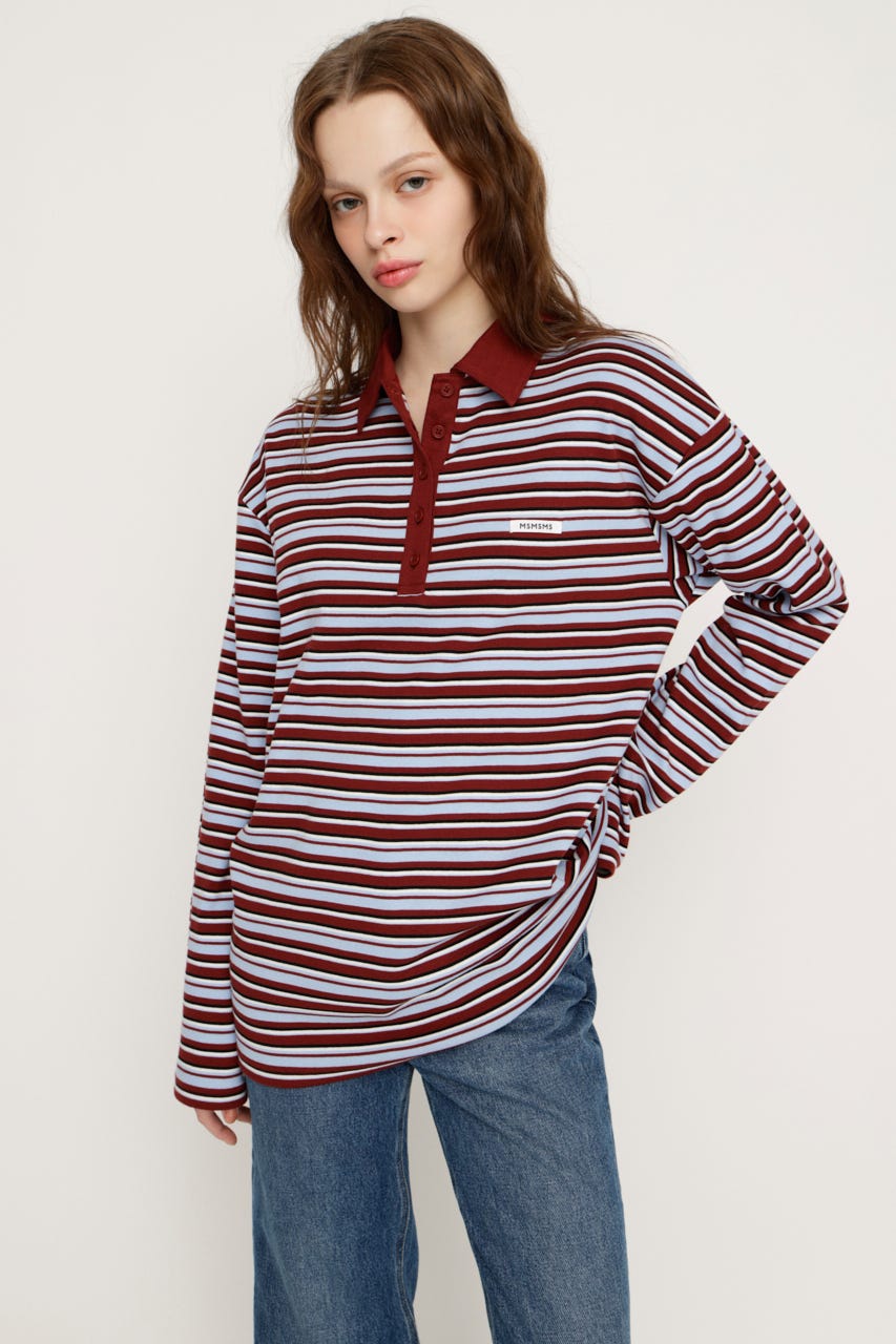 MICHIXSLY POLO シャツ D/RED 2