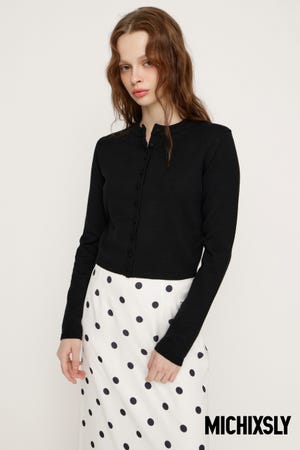 MICHIXSLY BUTTON カーディガン