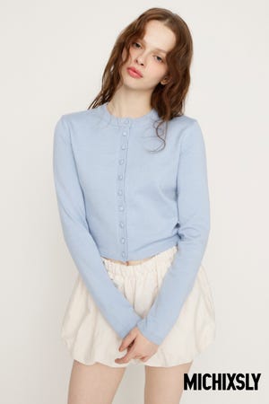 MICHIXSLY BUTTON カーディガン