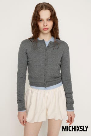MICHIXSLY BUTTON カーディガン